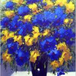 Blue and Yellow 48x36