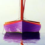 Purple Cat Boat 20x8