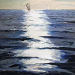 Sailing off the Coast 30x15