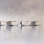 "Seven White Boats" 24x48