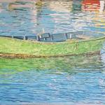 Green Boat 24x36