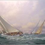 "America's Cup 150th Anniversary" 24x36
Original Oil 