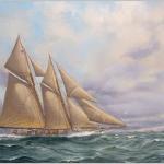 "Schooner Cecily" 24x36
Original Oil 