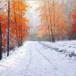 "Snow in Autumn" 18x26
Original Oil 