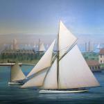 "Newport 1888 Yacht Volunteer" 30x40