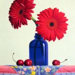 Daisies and Cherries 11x13