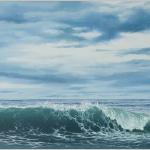 The Surf Under Breaking Skies 18x36