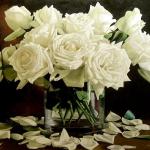 "White Roses" 36x48